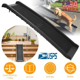 Foldable Pet Ramp Dog Car Ramp 176lbs Load Non-Skid Outdoor Travel Dog Car Ramp for Cars SUVs Trucks