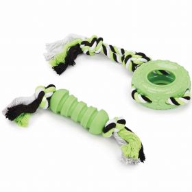 BPP Durable 2-Piece Dog Rope Tug Toy Set