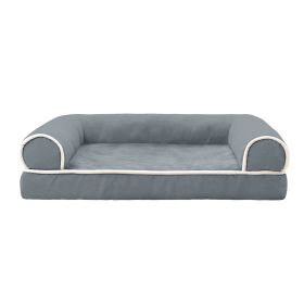 Dog Bed Pet Bed Sofa Dog Couch Pet Cushion Carpet Mattress with Washable and Removable Cover for Medium Large Dogs (Option: DarkGrey_XL)