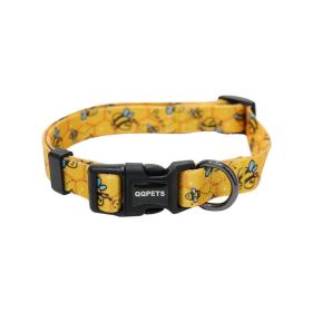 Pet Pals Geometric Bee Pattern Dog Collars - Stylish And Durable Pet Accessories For Small And Medium Dogs (Style: Little Bee, size: M)