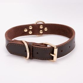 Petpals Comfortfit Dog Collar (Color: Brown, size: L)